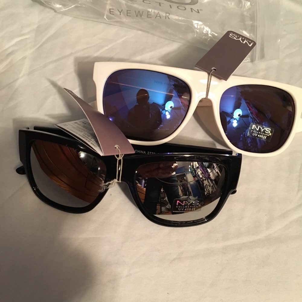 NWT 2for 1 NYS Collection mirror sunglasses